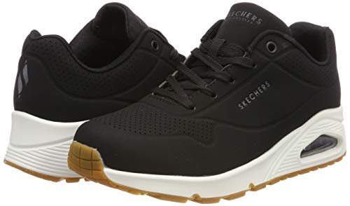 Skechers Women's Uno -Stand On Air Trainers, Black (Black Blk), 8 UK (41 EU)