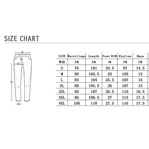 Skinny Vaqueros Hombre - Fashion Slim Pantalones Rotos con Bolsillos Casual Verano Primavera Pantalón Mezclilla Rasgado Pantalones Jeans Tallas Grandes