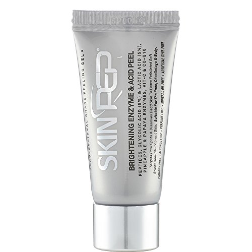 SkinPep - Esmalte brillante y ácido 15 ml – hermosa y vibrante piel + piña y papaya enzimas + péptidos + ácido glicólico y ácido láctico + vitamina C – Gel de pelado de grado profesional