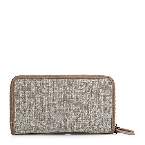 SKPAT - Billetero de Mujer. Cartera Monedero y Tarjetero. Asa de Mano. Gran Capacidad. Tarjetas Documentación DNI y Billetes. Caja para Regalo. Práctico y Completo. 301717, Color Marron