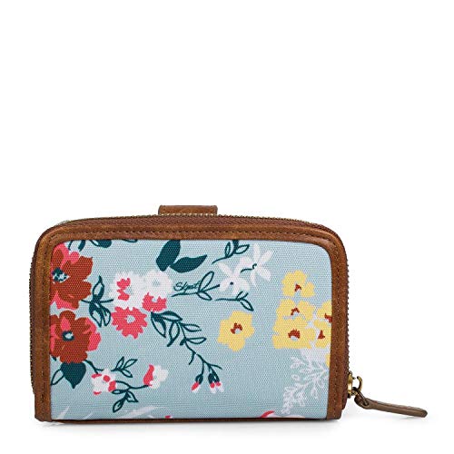 SKPAT - Cartera de Mujer. Billetero Monedero y Tarjetero. Tarjetas y Documentación y Billetes. Caja para Regalo. Lona - Cuero PU Polipiel. Estampada. 301614, Color Beige