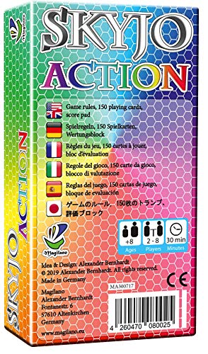 SKYJO Action, de Magilano: el Nuevo y emocionante Juego de Cartas para niños y Adultos.
