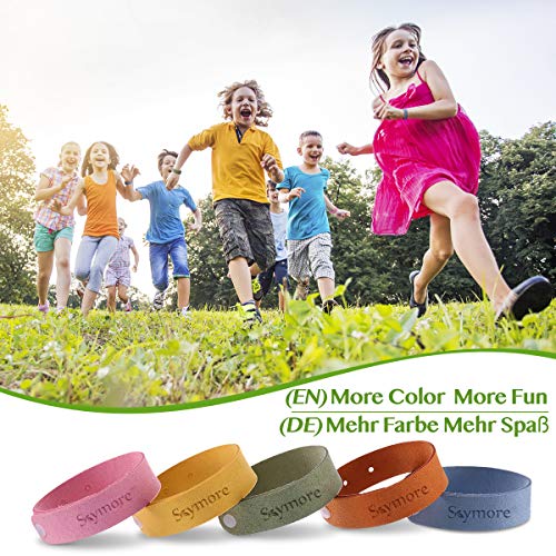 Skymore Pulseras Repelente de Mosquitos, Pulseras Antimosquitos, Pulseras Anti-Mosquitos de 10pcs Para Adultos y Niños, Materias Naturales