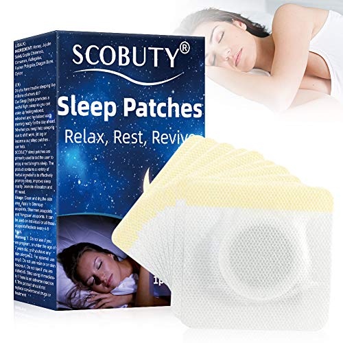 Sleep Patches, Parches para Pies, Parches para los pies del sueño para aliviar el alivio de la ansiedad y el alivio del estrés y el sueño profundo, sueño nocturno mejorado, 10 piezas