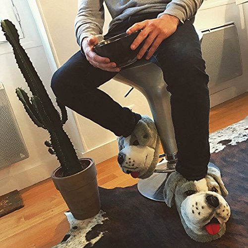 Sleeper'z - Perro Pastor - Zapatillas de casa Animales Originales y Divertidas - Adultos y Niños - Hombre y Mujer - 42/44 (XL)