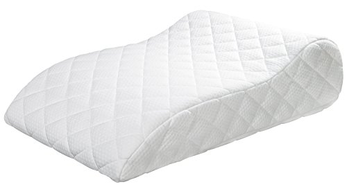 sleepling Cojín para Piernas, Uso Terapéutico, Algodón, Acolchado en Dos Capas, Blanco