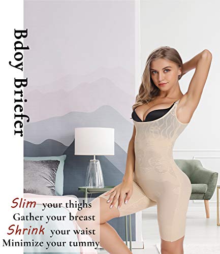 SLIMBELLE Bodies Moldeadores Faja Reductor Sin Costuras Body Shaper Ajustable Bodysuit Adelgazante Shapewear Lencería Postparto Beige 36