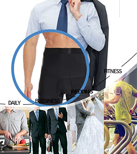 SLIMBELLE® Calzoncillos Bóxer con Faja Reductora para Hombre Ropa Interior Moldeador Pantalones Adelgazante para el Vientre y la Pérdida de Peso y Grasa Body Shaper Suave Transpirable Shapewear Men