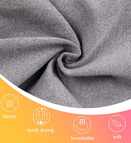 SLIMBELLE Mallas Push up Mujer Leggings Shorts Deportivos Pantalones Yoga Leggins de Cintura Alta Bolsillos Cortos Pantalón Deporte Verano para Fitness Correr Entrenamiento (Gris, M)