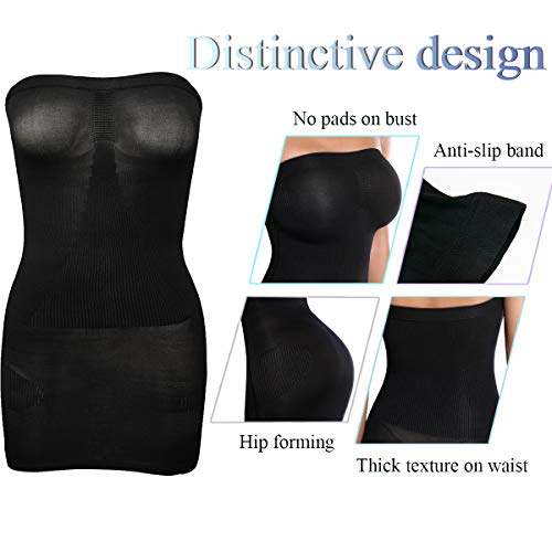 SLIMBELLE® Mujer Vestido Moldeador Combinación Moldeadora Lenceria Sin Costuras Fajas Reductoras de Abdomen y Cintura Body Shaper