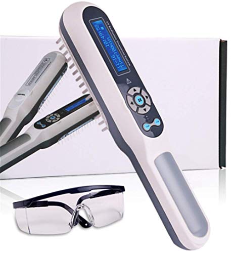 Slinlu Terapia Ultravioleta UVB de Mano de fototerapia de luz con Control de Temporizador Digital LCD con Gafas de fisioterapeutas de Enfermedades de la Piel y el vitíligo
