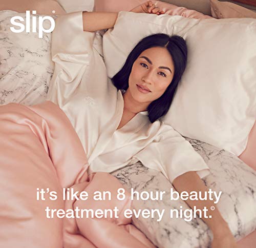 SLIP - Funda de almohada de seda de morera pura de 22 momme, algodón seda sintética, Gris, Queen (51 x 76 cm)