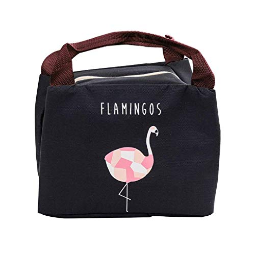 SLOSH 2 Bolsa Termica Comida Trabajo Almuerzo Porta Alimentos Infantil Niños Oficina Bolsa Calor Hombres Mujer (Negro 2pcs)