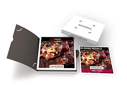 SMARTBOX - Caja Regalo - Vino y Tapas - Idea de Regalo - 1 Visita a Bodega con cata y obsequio o 1 menú de Tapas para 2 Personas