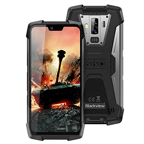 Smartphone Impermeable, Blackview BV9700 Pro IP68 & IP69K Móvil Resistente, Android 9.0 Helio P70 Dual SIM 4G Moviles Libres, 6GB+128GB SD 256GB, 16MP+8MP+16MP, NFC/Pulsómetro/Face ID