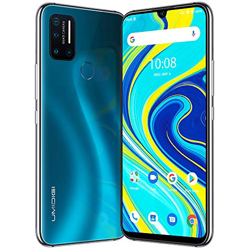 Smartphone Ofertas UMIDIGI A7 Pro Telefono Movil 4GB RAM + 64GB ROM Moviles, 6.3"FHD+ Pantalla Completa, Procesador Octa-Core Movil Libre Batería de 4150mAh Cámara Cuádruple AI de 16MP, Android 10