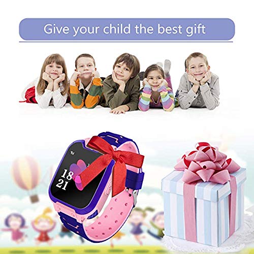 Smartwatch Niños Telefono Estudiante, Lata Realiza Llamadas Mensajes Mp3 Musica Reloj Infantil Reloj Digital Reloj Despertador Juegos Reloj Inteligente para Niños de Edad 3-12 Niño Regalo (Rosa)