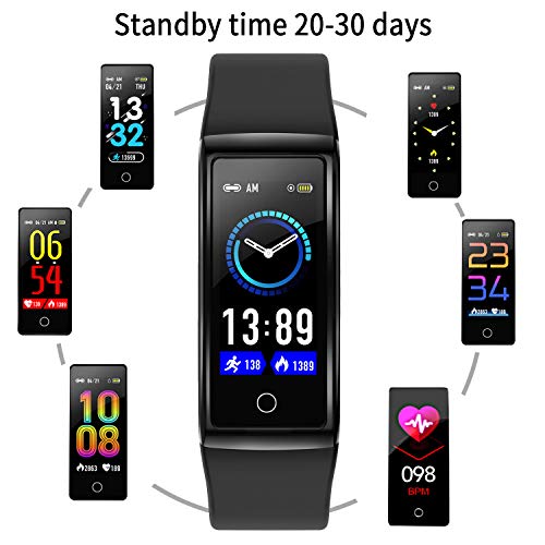 Smartwatch, Reloj Inteligente Impermeable IP68 para Hombre Mujer niños,Pulsera de Actividad Inteligente con 14 Modos de Deporte,con Pulsómetro,Blood Pressure,Sueño,Podómetro,para Android y iOS (Verde)