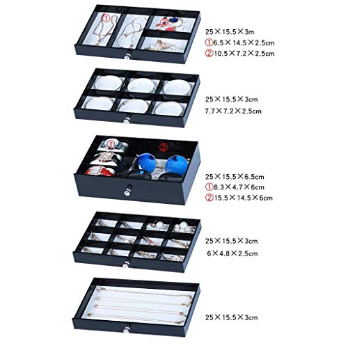 SMEJS Caja de joyería, Las niñas de la joyería Organizador, la Caja de Almacenamiento duplicado con Cerradura, Idea del Regalo