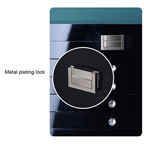 SMEJS Caja de joyería, Las niñas de la joyería Organizador, la Caja de Almacenamiento duplicado con Cerradura, Idea del Regalo