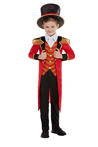 Smiffys 51021S - Disfraz de lujo para niños de 4 a 6 años, color rojo