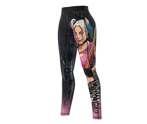 SMMASH Herley Squad Deportivos Leggins Largos Mujer, Mallas Deporte Mujer, Yoga, Fitness, Crossfit, Correr, Material Transpirable y Antibacteriano, (XL)