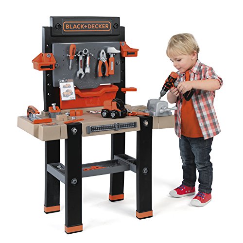Smoby Black & Decker Brocolo Ultimate - juguetes de rol para niños (DIY, Negro, Gris, CR2032)