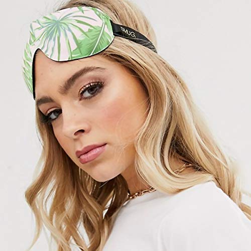 SMUG belleza antifaz para dormir 3D contorno con bloqueo de luz, Palmera