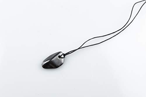 SN NATURSTEIN UG - Piedras Shungit 500g + Colgante con Piedra | Gema y piedra curativa originaria de Carelia - Protección contra radiación EMF