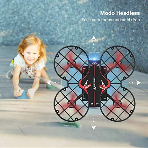 SNAPTAIN H823H Plus Mini Drone para Niños, Dron con 3 Baterías, 21 Minutos de Tiempo de Vuelo - Mini Helicóptero Quadcopter por Control Remoto, Modo sin Cabeza, Volteos 3D, 3 Modos de Velocidad