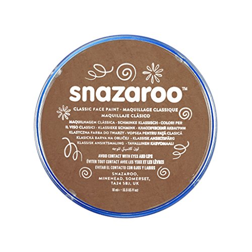 Snazaroo- Pintura facial y Corporal, 18 ml, Color marrón beige, (Colart 18911)