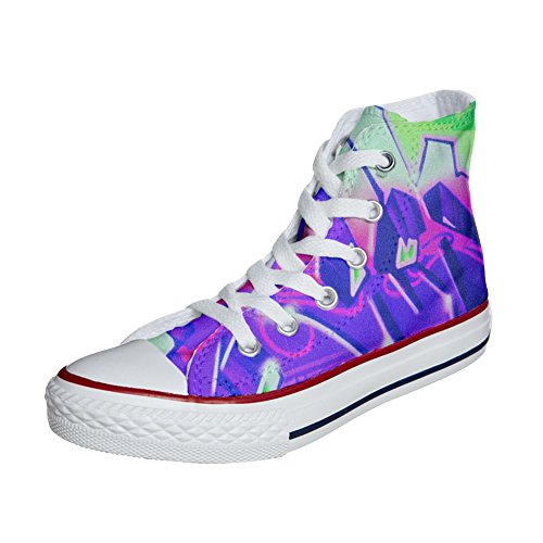 Sneakers Personalizadas (Producto Hecho a Mano) Original USA Zapatos Personalizadas Unisex (Producto Artesano) con la Pintada púrpura nebuloso - TG39