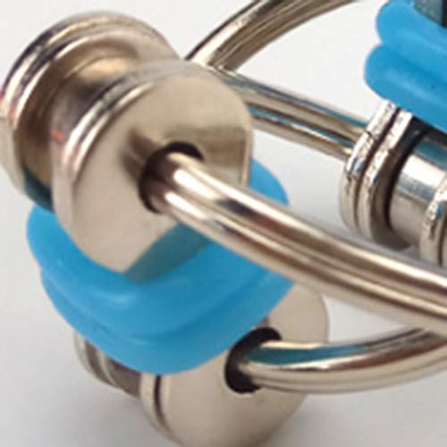 SNOWINSPRING Cadena de DescompresióN Juguete Cadena de Bicicleta Llavero de Metal el Juguete Es Adecuado para Adultos y Ni？Os Cadena de DescompresióN Verde