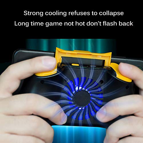 SNOWINSPRING Controlador de Juegos de Enfriamiento de TeléFono MóVil con Ventilador de Enfriamiento Soporte de TeléFono MóVil Joystick de Juegos