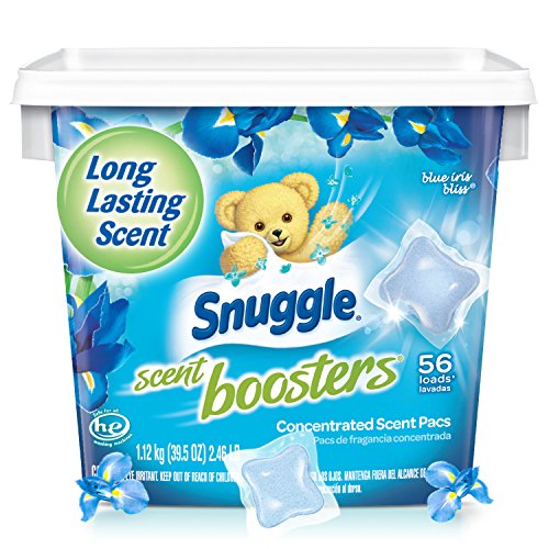 Snuggle Laundry Scent Boosters, Blue Iris Bliss, Tub, 56 Count by Snuggle