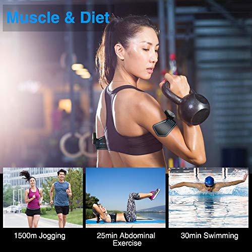 SNUNGPHIR Electroestimulador Muscular Abdominales, EMS Estimulador Muscular Abdominales Cinturón, ABS Estimulador Muscular para Bdomen/Brazo/Piernas/Glúteos, Carga USB