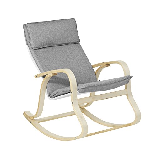 SoBuy Silla de Relada, Mecedora, Sillón de Relada, FST15-DG, ES (Mecedora)