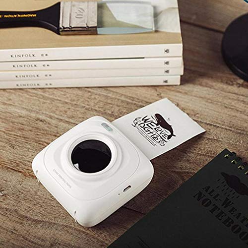 SODIAL Impresora Portatil Mini Bluetooth Inala Mbrico Porta Til Impresora De Foto Imagen Termica POS para Android iOS Telefono Movil