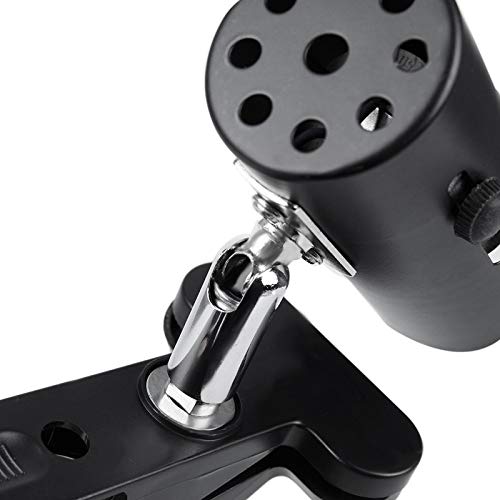 SODIAL Nw-02 Reptiles Luz con Abrazadera Ceramica Calor Emisor Soporte Bombilla Lampara de Infrarrojos (Enchufe de UE) - Negro