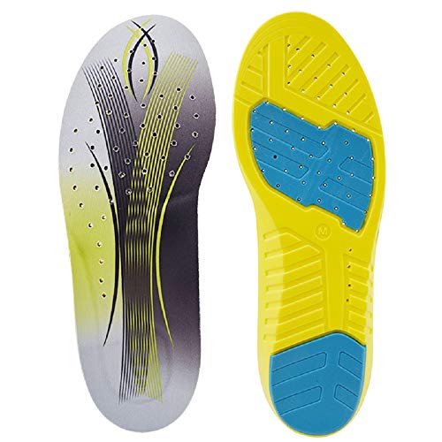 SOFIT Plantillas Gel Memory Foam Sport Plantillas, Amortiguadoras y Tanspirabilidad Antibacteriana y Flexibles, Absorción de Impactos, Zapatos Unisex para Fascitis Plantar (L EU (42-44))