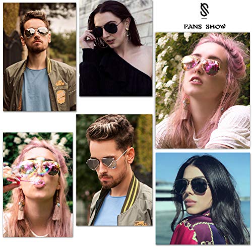 SojoS Gafas De Sol Para Hombres Y Mujeres Aviator Clásico Marco Metal Lentes Espejo Polarizadas SJ1054 Marco Negro/Lentes Grises