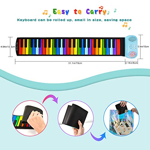 SOKY Juguetes Niña 3-10 Años, Piano Infantil Regalos Niña 4 5 6 7 8 Años Instrumentos Musicales Infantiles Juguetes Chicos 3-12 Años Piano Niño Regalos Navidad Niños Juguetes Educativos 2-8 Años