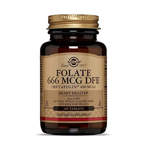 Solgar® Folacín (ácido fólico) 400 µg para embarazo y concepción - 100 comprimidos