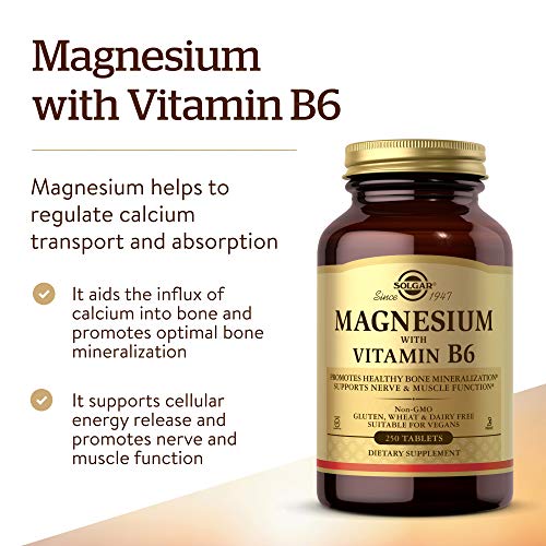 Solgar Magnesio con Vitamina B6-250 Tabletas