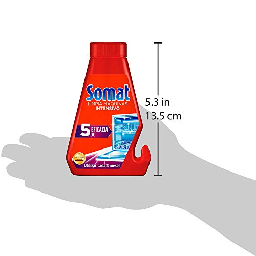 Somat Limpia Máquinas Aditivo Lavavajillas - Pack de 4 x 250 ml - Total: 1000 ml