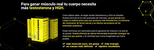 SOMATODROL Premium, aumenta los niveles de testosterona y hormona de crecimiento, rápido crecimiento muscular, rápida quema de grasa, sin esteroides, ¡sin efectos secundarios!