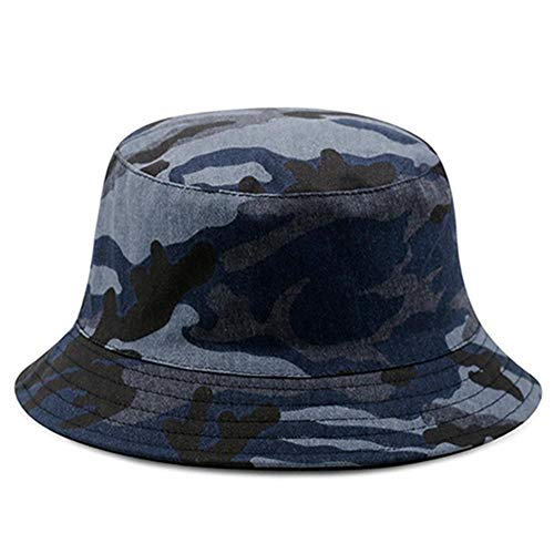 Sombrero De Cubo Reversible Al Aire Libre Gorros De Playa Camuflaje Sombrero para El Sol Adulto Plegable para Mujeres Hombre Pescador Sombreros-A9_For_56-58Cm_Head