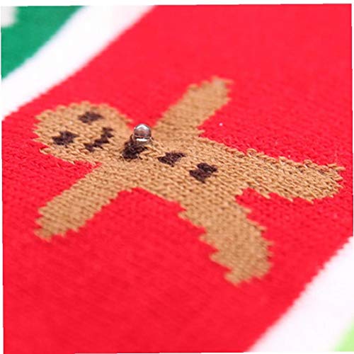 Sombreros de la Navidad Unisex de Punto Luminoso Sombrero con la impresión de los Regalos del Banquete de Navidad Deportes Caminar Correr Bicicleta Little Man Estilo 1 Pc