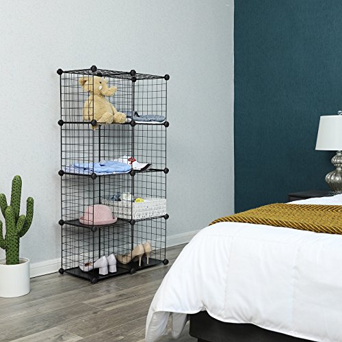 SONGMICS 9 Cubos Armario de almacenaje de Ropa Estantería por módulos 93 x 31 x 93 cm LPI115H