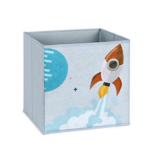 SONGMICS Organizador de Juguetes y Libros para Niños, Estantería de Almacenamiento Multifuncional con 2 Cajas, Gran Capacidad, Tema Universal, para Dormitorio, Salón, Blanco GKR42WT